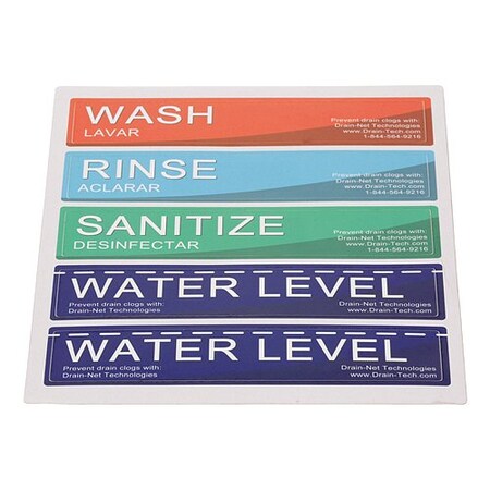 Allpoints Sticker Kit Wash-Rinse-S An 1021223